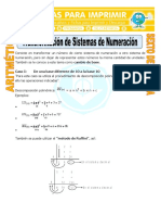 Transformación de Sistemas de Numeración para Sexto de Primaria