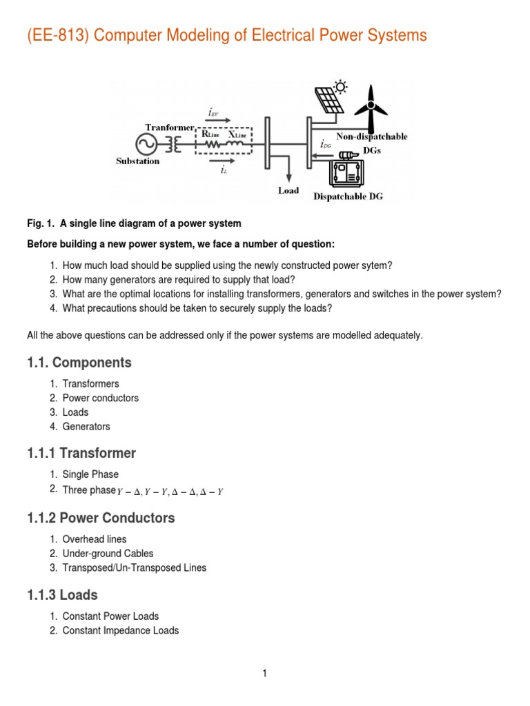 Power System Modeling Guide | PDF