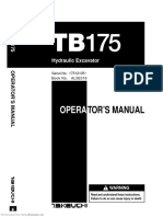 Takeuchi TB175 Operator's Manual PDF