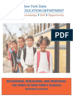 Nys p12 School Reopening Guidance