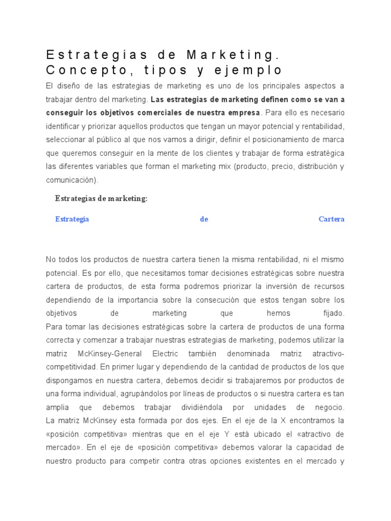 Estrategias de Marketing Efectivas | PDF | Producto (Negocio) | Marketing