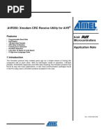 AVR350: Xmodem CRC Receive Utility For AVR: Features