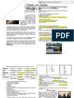 Reading and Writing Activitycomparatives and Superlatives