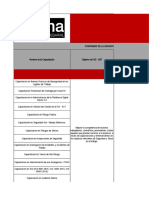 Plan de Capacitación y Entrenamiento en SST