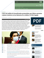 Lejos Del Millón de Beneficiados Prometidos Por Piñera: Gremios y Pymes Insisten en Las Falencias de Créditos COVID-Fogape