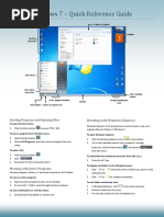 Windows 7 - Quick Reference Guide