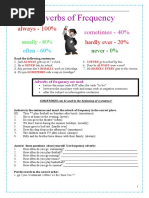 Worksheet (Frequency Adverbs)