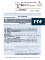 Hoja de Ruta Grado 11 1er Periodo 2020