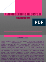 Fijación de Precio Del Costo de Producción