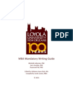 MBA Writing Guide 2013