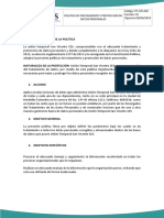 PT-GTI-002 Politica de Tratamiento y Proteccion de Datos Personales PDF