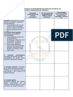 Propuesta para Identificar Las Oportunidades de Contextualización de Los Distintos Componentes Del Currículo