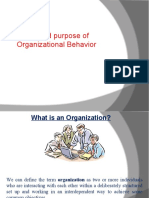 Unit 1: Focus and Purpose of Organizational Behavior