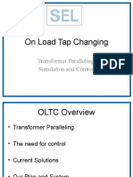 On Load Tap Changing: Transformer Paralleling Simulation and Control