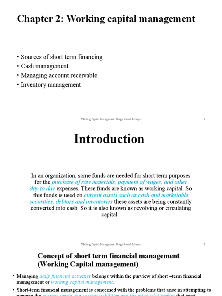 MEANING OF WORKING CAPITAL MANAGEMENT PDF visual data 5