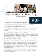 Tyler Durden - Topic Girls Who Cry PDF
