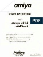 Mamiya M645 Service Manual PDF