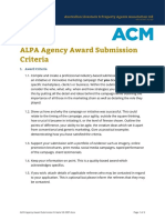ALPA Agency Award Submission Criteria V3 2007