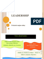 Leadership: Prakash Ranjan Sahay