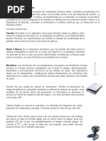 Los Dispositivos de Entrada Salida y de Comunicacion 2020