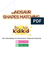 Dinosaur Shapes Matching