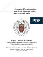 Predicción Demanda Eléctrica Española. Implementación de Redes Neuronales Recurrentes en Python PDF