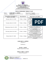 Department of Education: Individual Worksheet Weekly Plan Laiza May A. Lampad