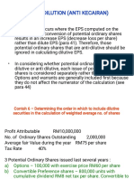 ANTI – DILUTION (ANTI KECAIRAN)