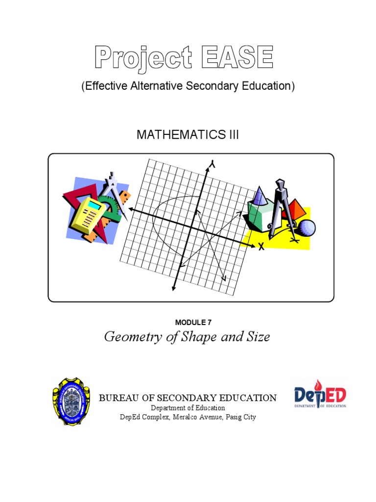 Module 7 - Geometry of Shape and Size | PDF | Area | Geometric Shapes