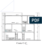 Corte C-C: Comedor SS - HH. Terraza