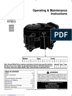 Operating & Maintenance Instructions: Model Series Covered in This Manual 290700 294700 303700 350700