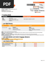 Your Jetstar Itinerary: Booking Details