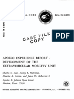 Apollo Experience Report Development of The Extravehicular Mobility Unit