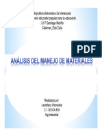 Análisis Del Manejo de Materiales 