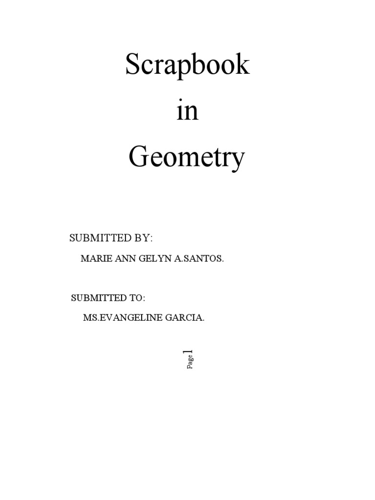 Geometry Scrapbook Project by Santos | PDF