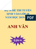 30 de Thi Vao Lop 10 Mon Tieng Anh Co Dap An PDF