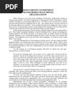 Mission Driven Government Sos