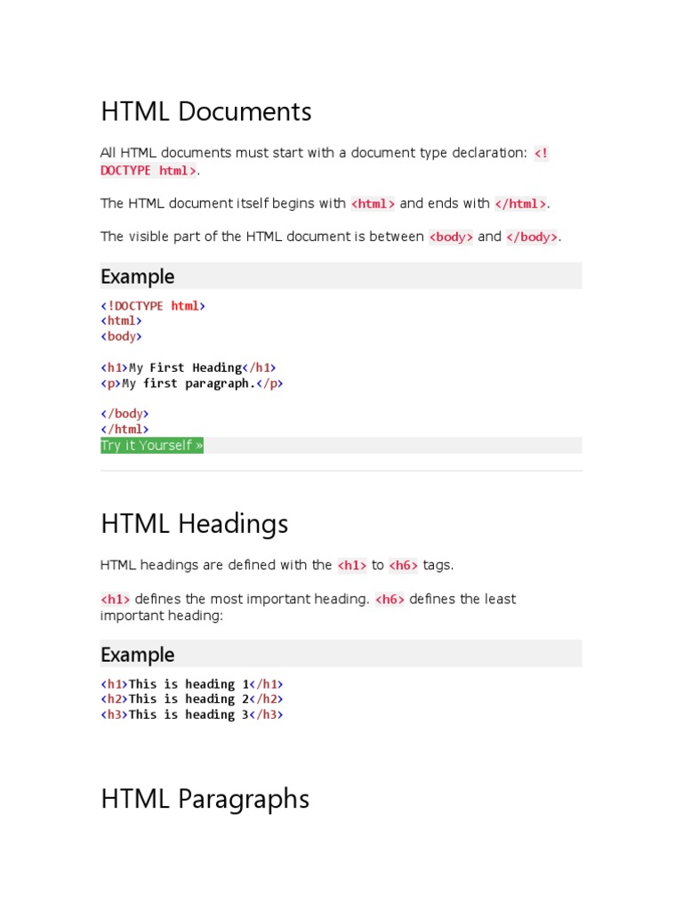 HTML | PDF | Html Element | Hyperlink