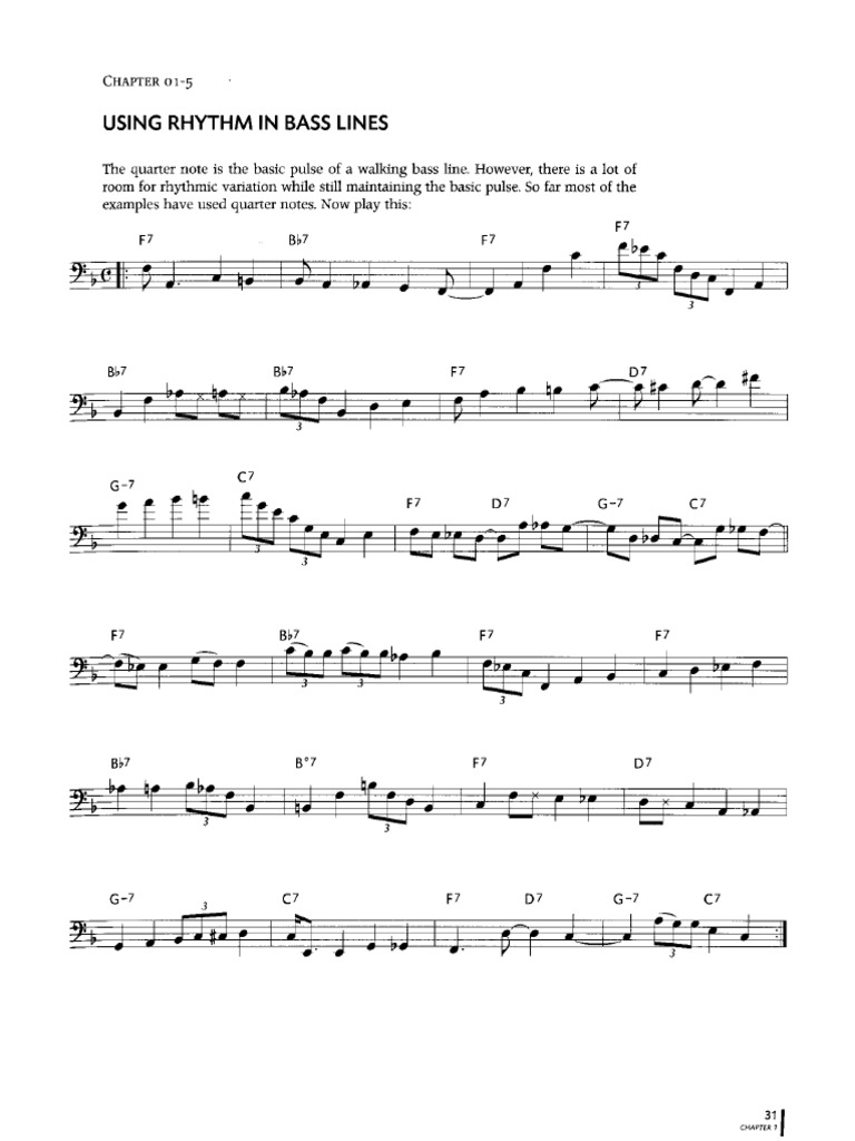5 Using Rhythm in Bass Lines PDF