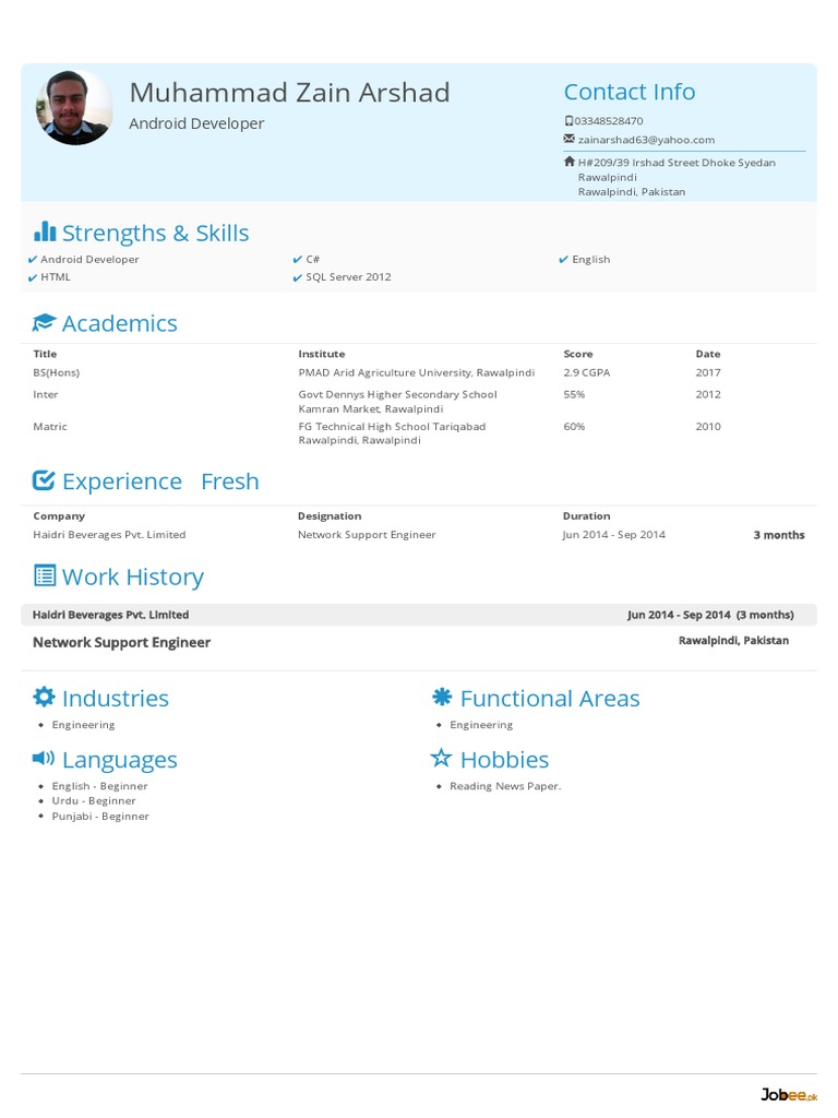 Android Developer Profile | PDF