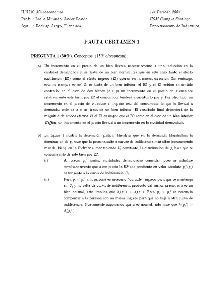Análisis de la Demanda y Utilidad en Microeconomía | PDF ...