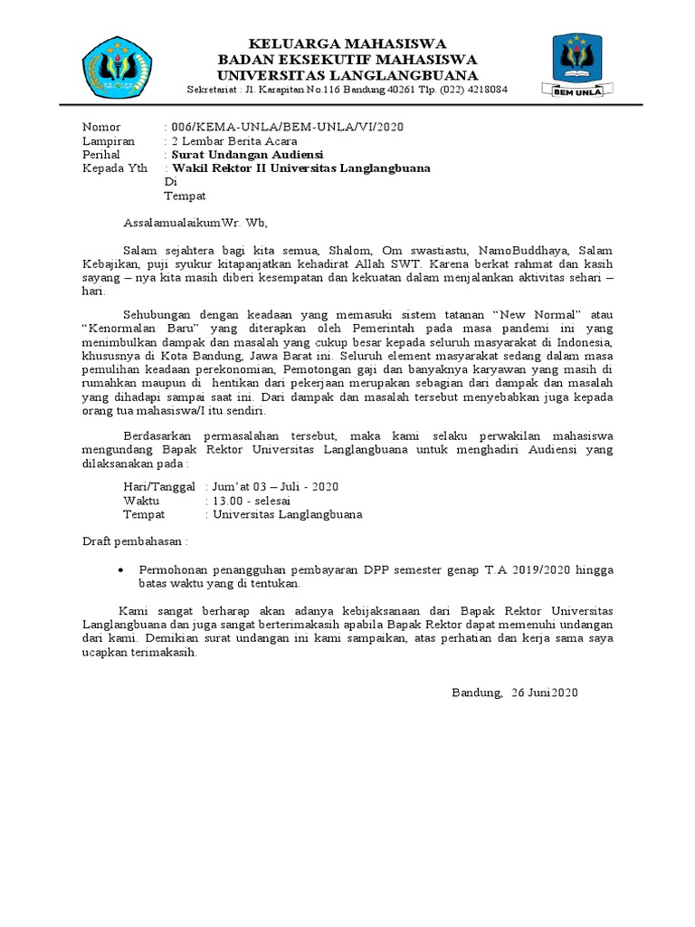 Surat Undangan Mediasi FIX | PDF