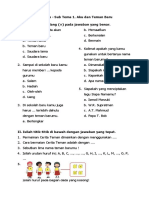 Soal Tema 1-2 Kelas 1