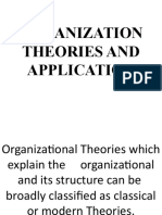 Organization Theories and Application