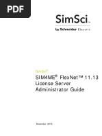 Sim4Me Flexnet™ 11.13 License Server Administrator Guide: Simsci