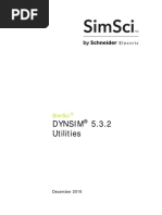 Dynsim 5.3.2 Utilities: Simsci