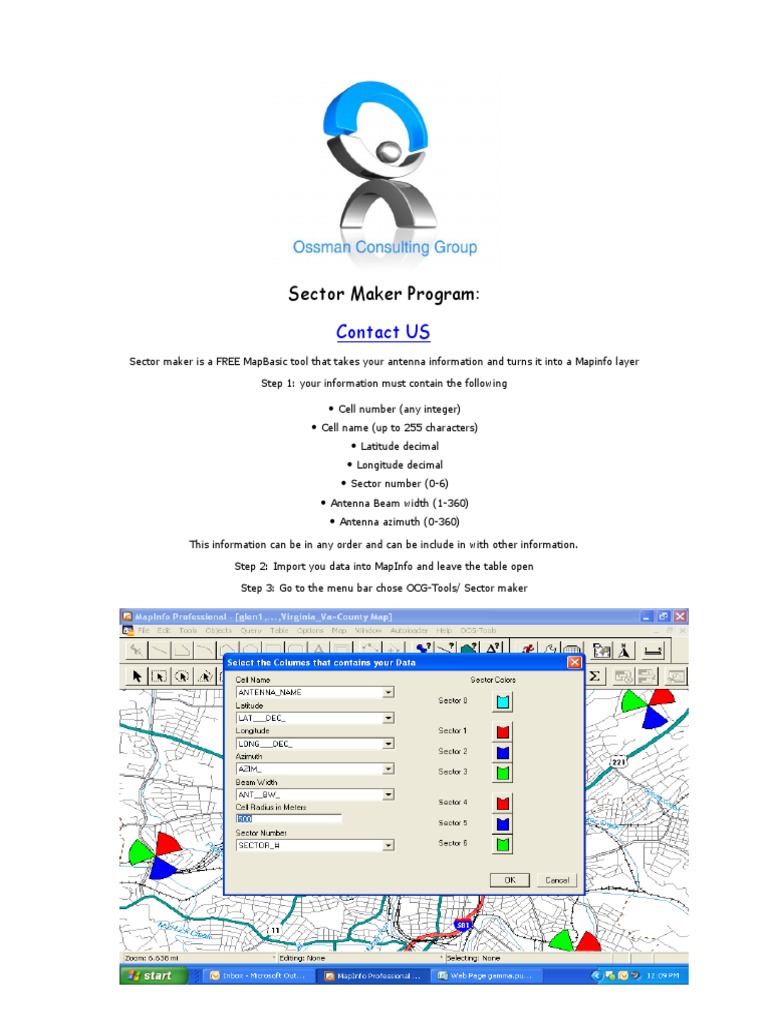 Free MapBasic Tool for Antenna Mapping | PDF