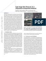 Fast Single Image Rain Removal Via A Deep Decomposition-Composition Network PDF