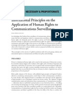 International Principles On Surveillance PDF