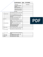 Daily Worksheet Date - 07.03.2020